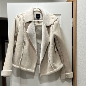 Forever 21 Cream Teddy Jacket